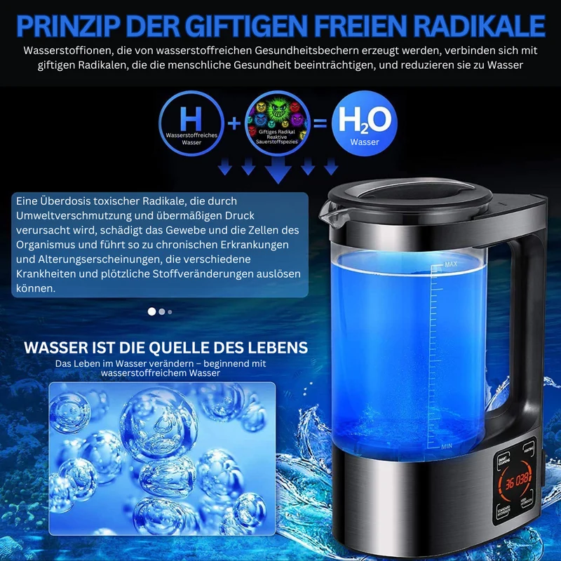 Purificatore d'Acqua Elettrico con Opzione Idrogeno e Alcalino - PureFlow