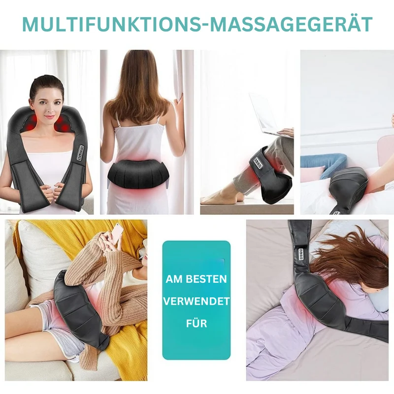 Cuscino Massaggiante Shiatsu con Infrarossi - AuraComfort