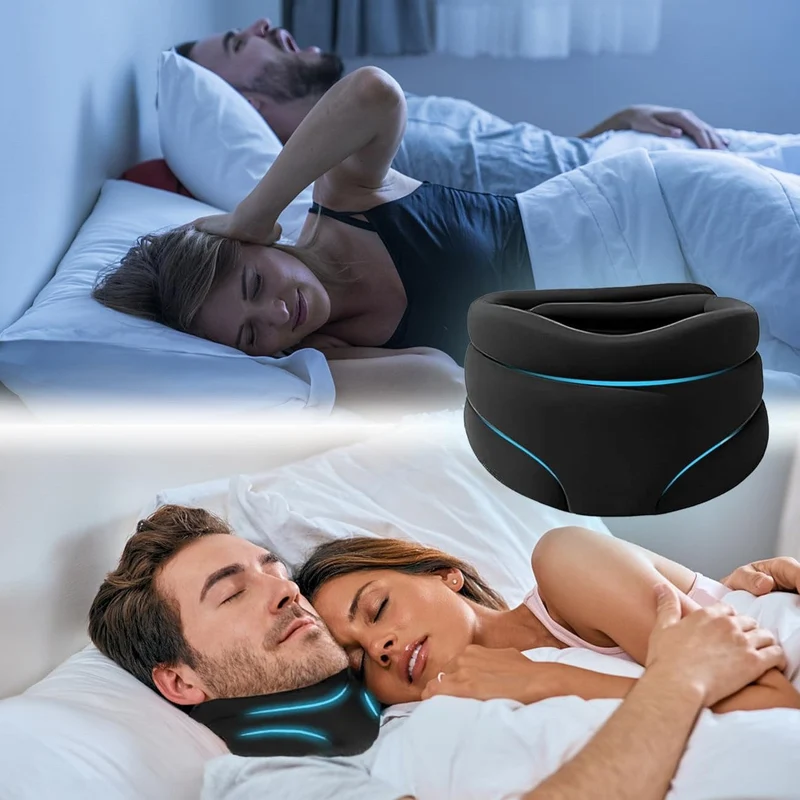 Sperimenta un sonno notturno migliore e senti il sollievo da russamento, dolore al collo e