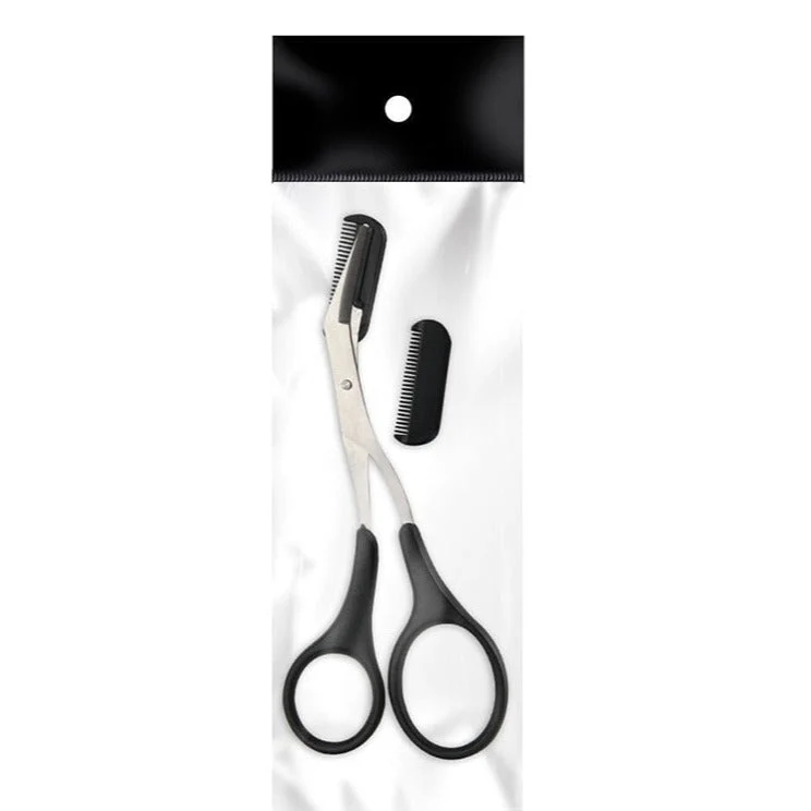Forbici per sopracciglia con pettine – TrimLuxe