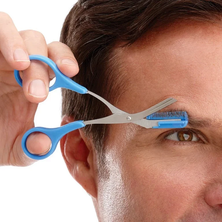 Forbici per sopracciglia con pettine – TrimLuxe