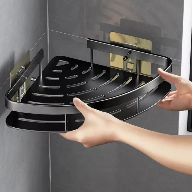 Mensola da Parete in Alluminio per Angoli Bagno - Cornerix