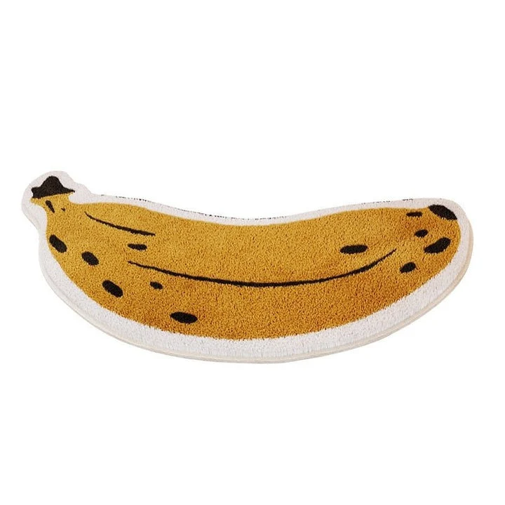 Tappetino Antiscivolo per Bagno con Design di Banana o Melanzana - ZestPad