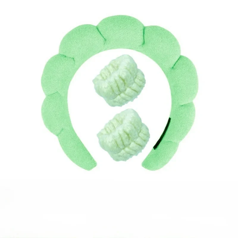 Set di Fascia per Capelli e Polsini in Pile - Fluffiea