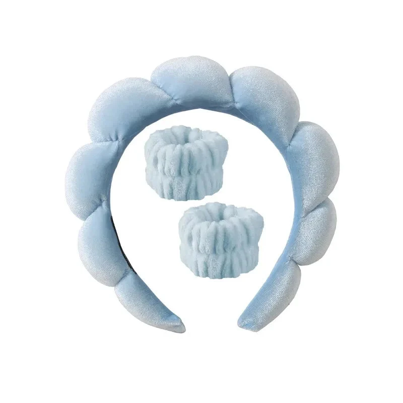 Set di Fascia per Capelli e Polsini in Pile - Fluffiea