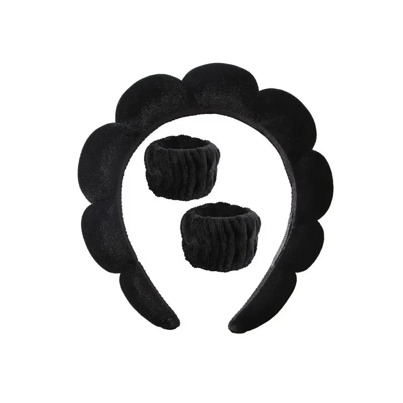 Set di Fascia per Capelli e Polsini in Pile - Fluffiea
