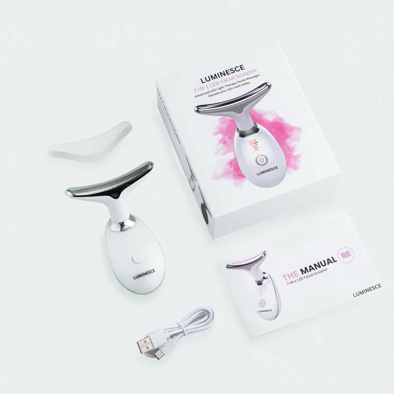 Strumento per il sollevamento e massaggio del viso LED 7-in-1 – Vénera