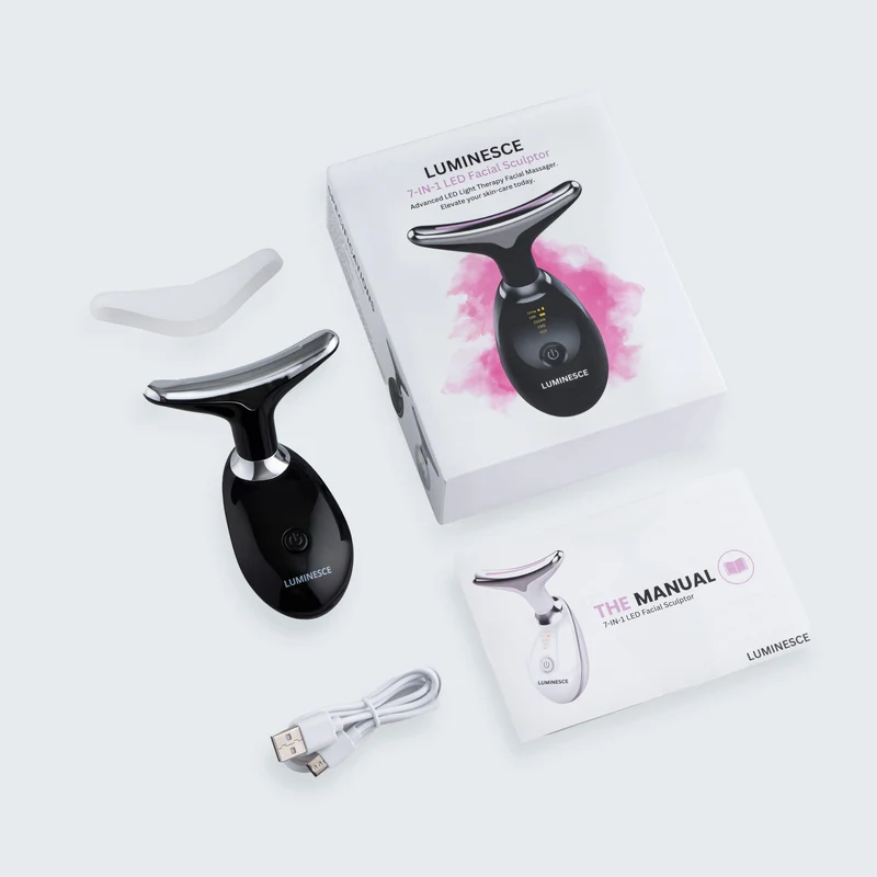 Strumento per il sollevamento e massaggio del viso LED 7-in-1 – Vénera