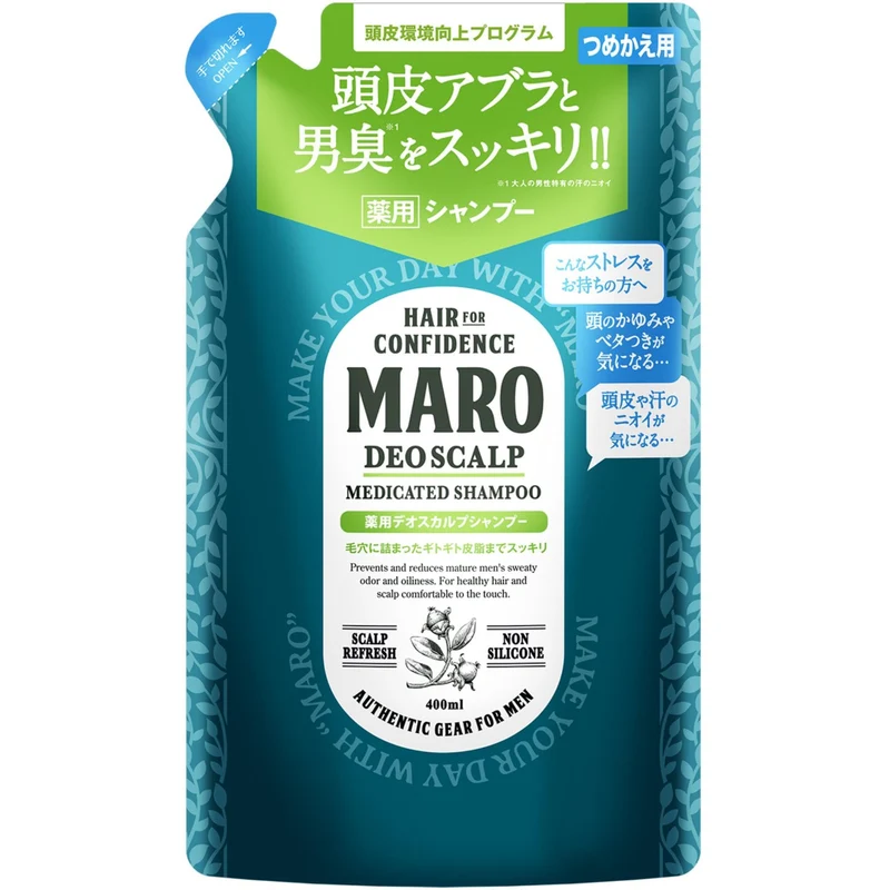 MARO Medicated Deo Scalp Shampoo Refill 400 mL