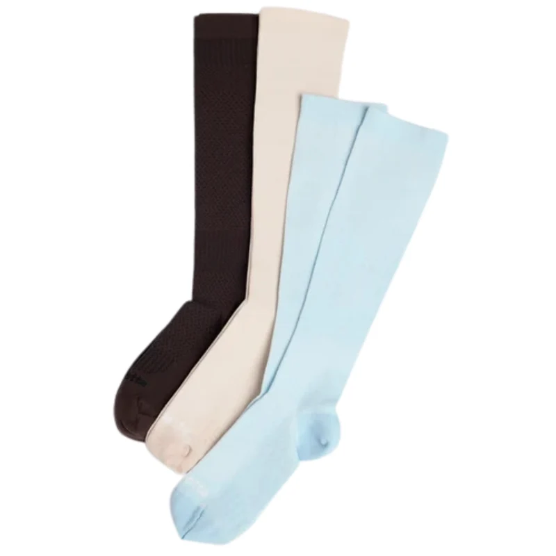 MONDETTA - Paquet de 3 Paires de Chaussettes de Compression pour Femme