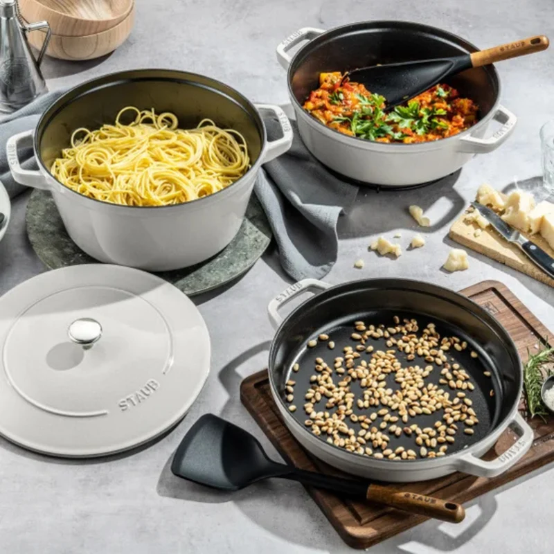 STAUB - Ensemble de Cocottes en Fonte Empilable, 4 Pièces *Boite Ouverte*