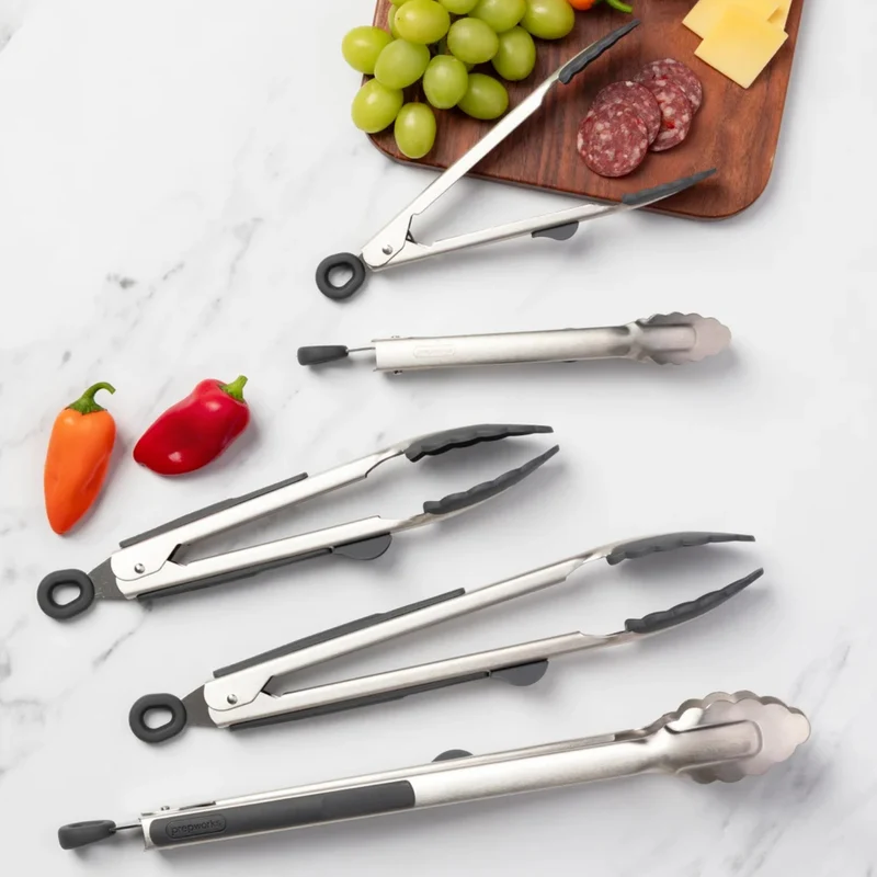 PREPWORKS - Ensemble de Pinces de Cuisson Heads-Up