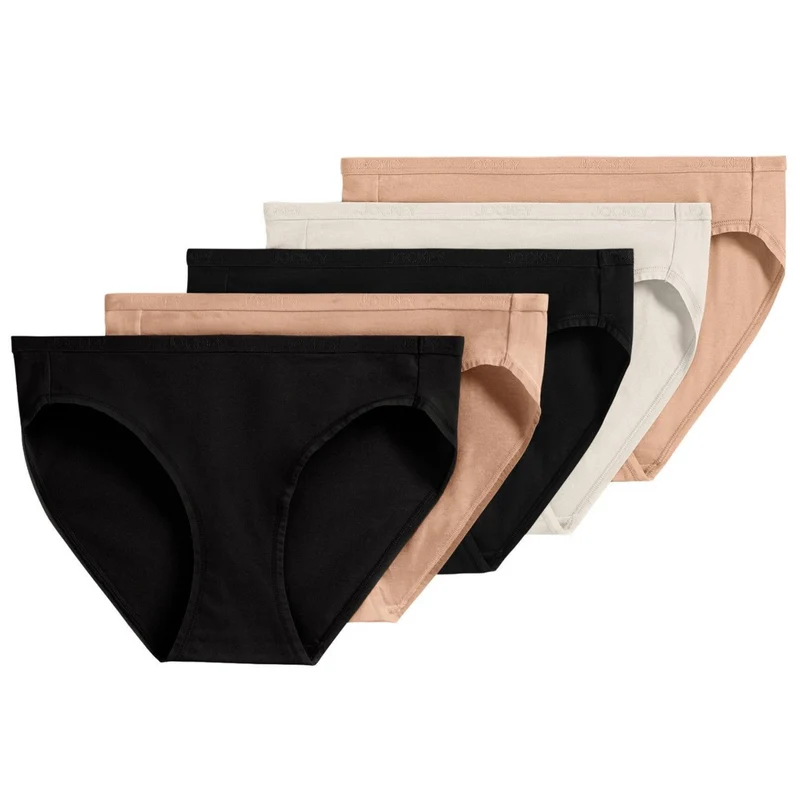 JOCKEY - Paquet de 5 Culottes Bikini pour Femme