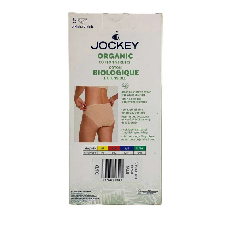 JOCKEY - Paquet de 5 Culottes Bikini pour Femme