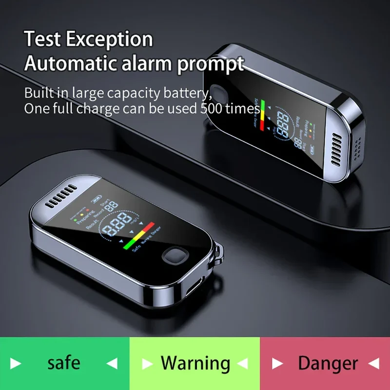 Éthylotest PRO Porte-Clés avec Écran LCD et Alarme Sonore