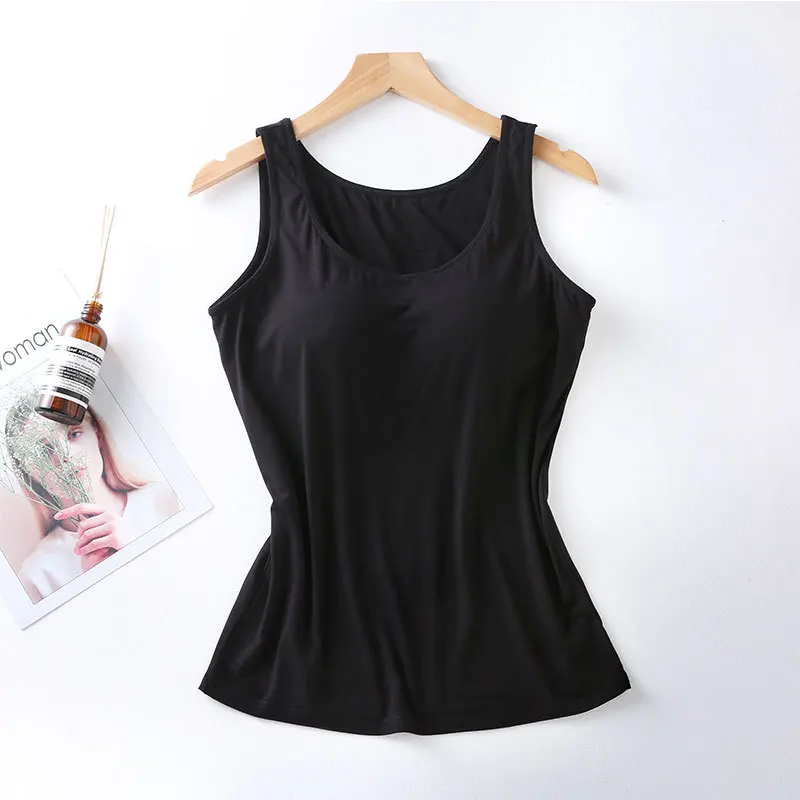 Débardeur Femme avec Soutien-Gorge Intégré - Coupe Ajustée, Confort au Quotidien