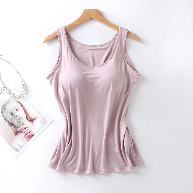 Débardeur Femme avec Soutien-Gorge Intégré - Coupe Ajustée, Confort au Quotidien