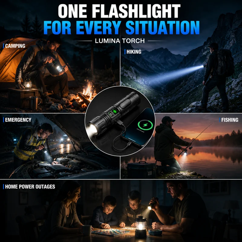 LUMINA TORCH – Torcia Tattica ad Estrema Luminosità