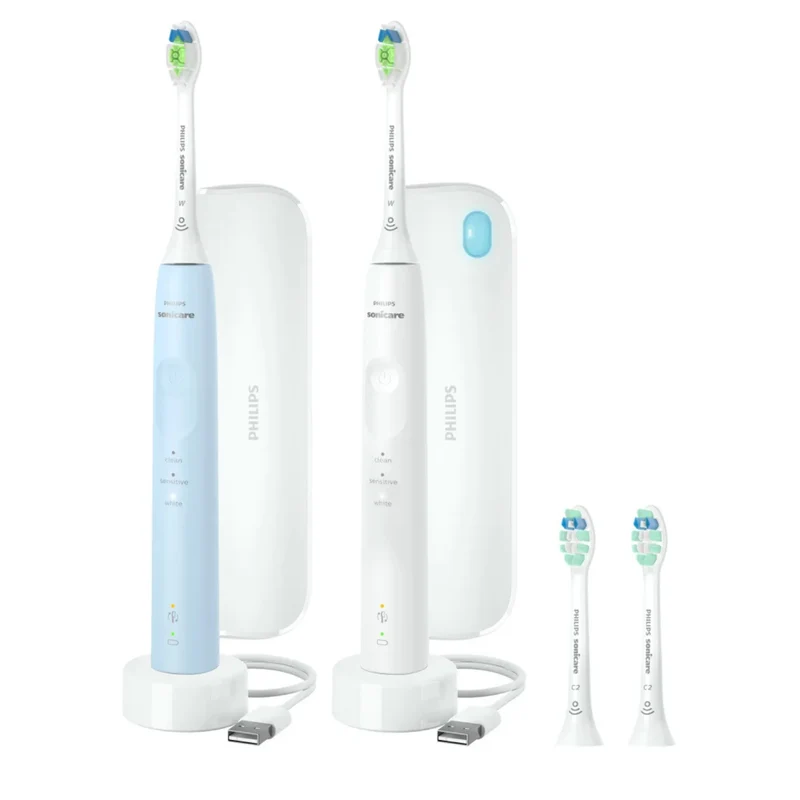 PHILIPS - Ensemble de 2 Brosses à Dents Rechargeables Sonicare Confident Clean *Boite Endommagée*