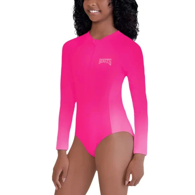 ROOTS - Maillot de Bain à Manches Longues Pour Fille