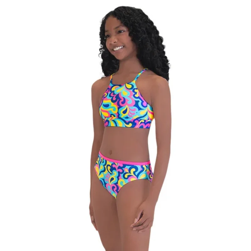 ROOTS - Maillot de Bain 2 Pièces pour Fille