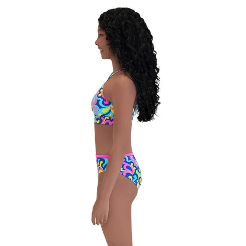 ROOTS - Maillot de Bain 2 Pièces pour Fille
