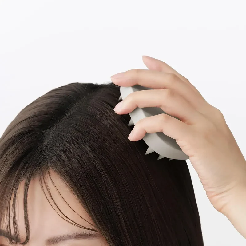 Muji Silicone Scalp Massage Brush for Daily Care & Use