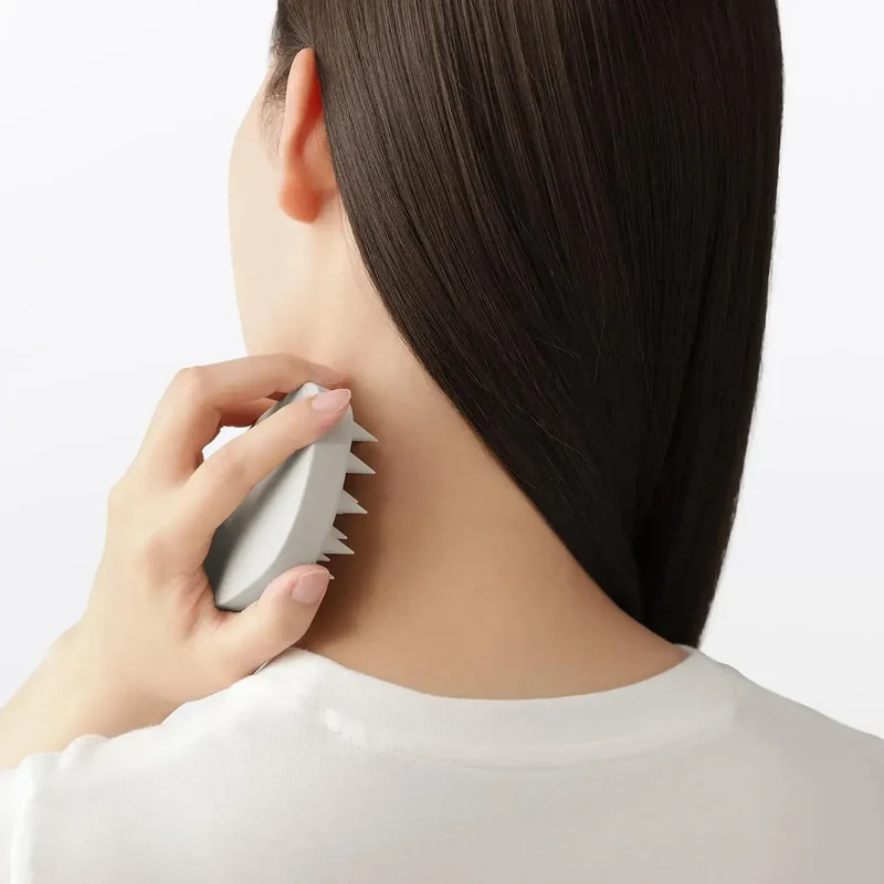Muji Silicone Scalp Massage Brush for Daily Care & Use