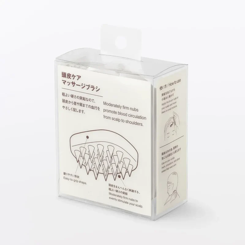 Muji Silicone Scalp Massage Brush for Daily Care & Use