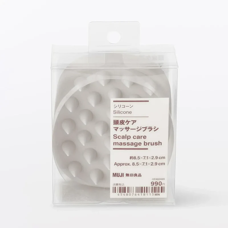 Muji Silicone Scalp Massage Brush for Daily Care & Use