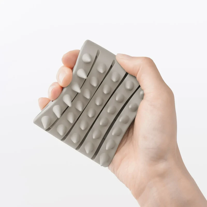 Muji Silicone Scalp Massage Shampoo Brush for Hair Care