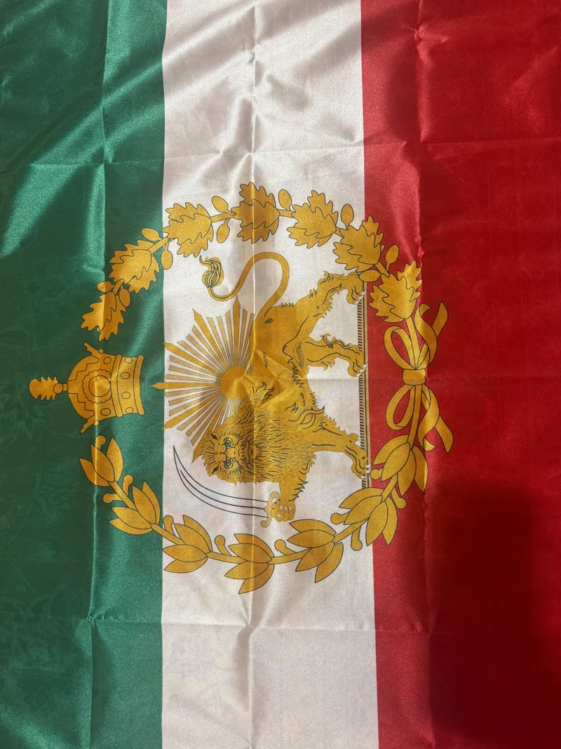 X4 Perzisch-Iraanse Leeuw 70*90cm Vlag met- Perzische Iraanse Vlag-Shah