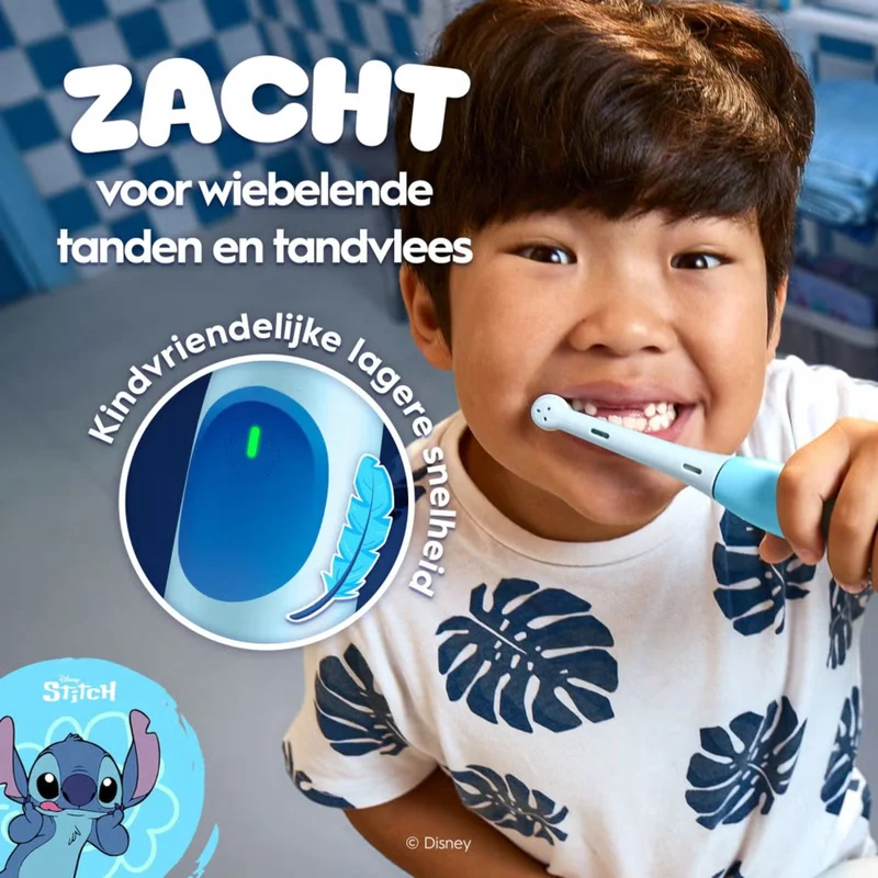 Oral-B iO Kids 6+ Disney Stitch opzetborstel voor elektrische tandenborstel - 4 stuks