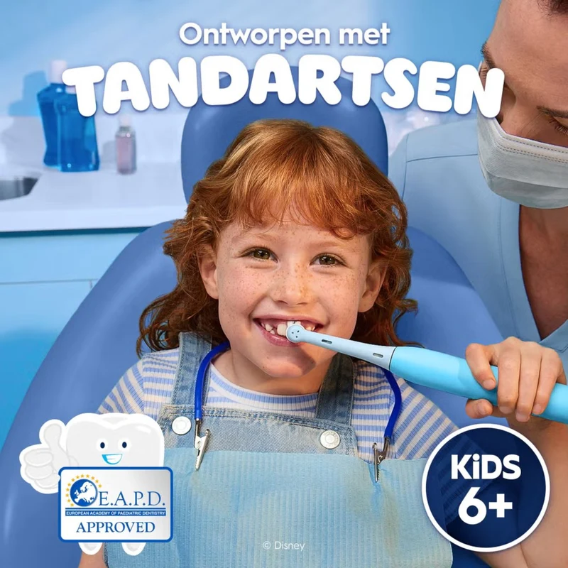 Oral-B iO Kids 6+ Disney Stitch opzetborstel voor elektrische tandenborstel - 4 stuks