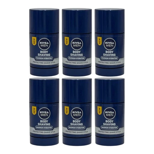 Nivea Men Body Shaving Protect & Care Scheerstick Multi Pack - 6 x 75 ml