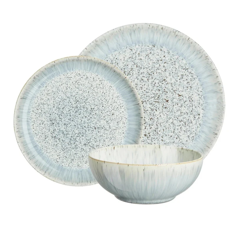 DENBY - Service de Vaisselle de 12 Pièces Halo Speckle *Boite Ouverte*