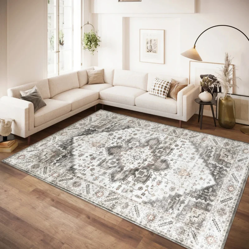 VIANA DOWNY - Tapis d'Intérieur Chateau Mist de 8 pi x 11 pi *Boite Ouverte*