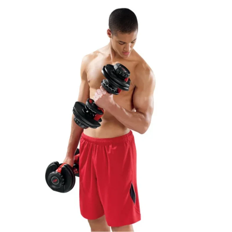 BOWFLEX - Ensemble d'Haltères Réglables avec Support SelectTech 552 *Tel Quel*