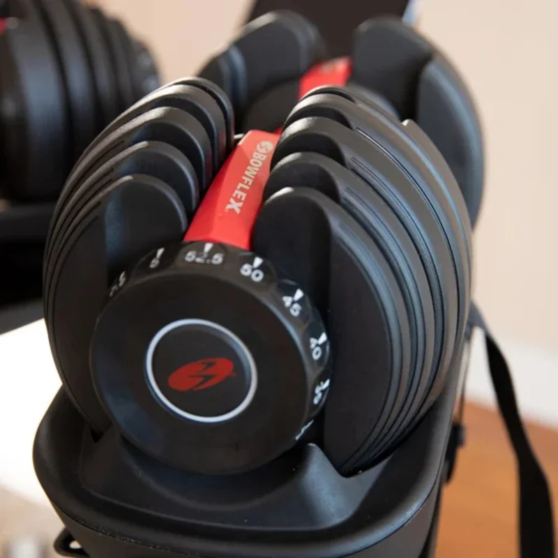 BOWFLEX - Ensemble d'Haltères Réglables avec Support SelectTech 552 *Tel Quel*