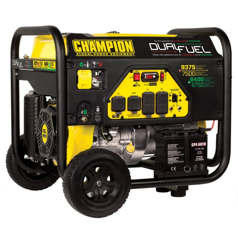 CHAMPION - Génératrice Portative à Bicarburant de 9375 W
