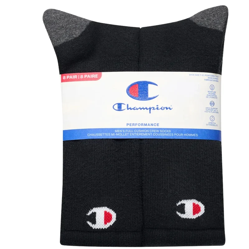 CHAMPION - 8 Paires de Chaussettes pour Homme