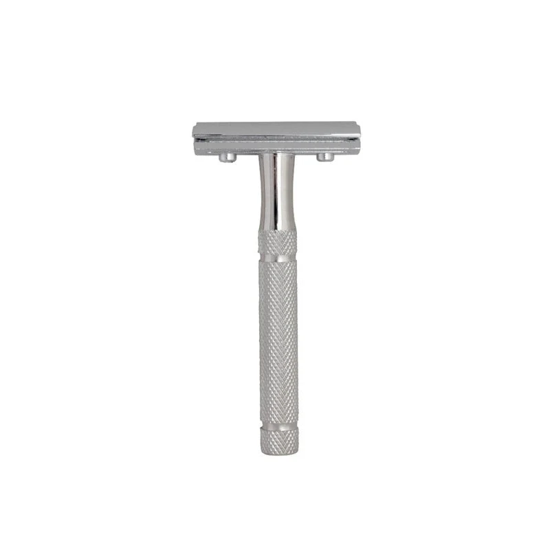 Timor® Unisex Rasierhobel Gentle Shaver mit kurzem Edelstahlgriff