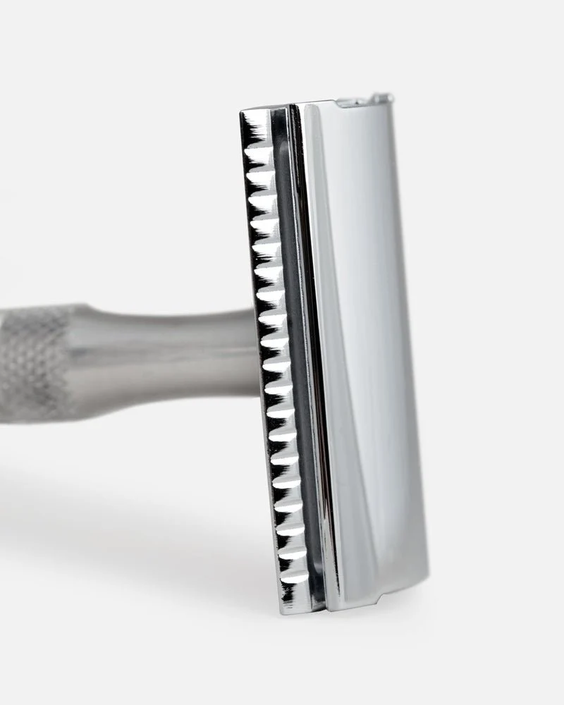 Timor® Unisex Rasierhobel Gentle Shaver mit kurzem Edelstahlgriff
