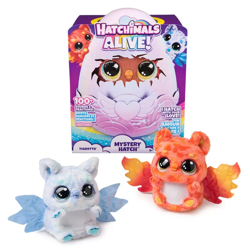 HATCHIMALS ALIVE - Coffret Jouet Interactif Mystery Hatch Tigrette