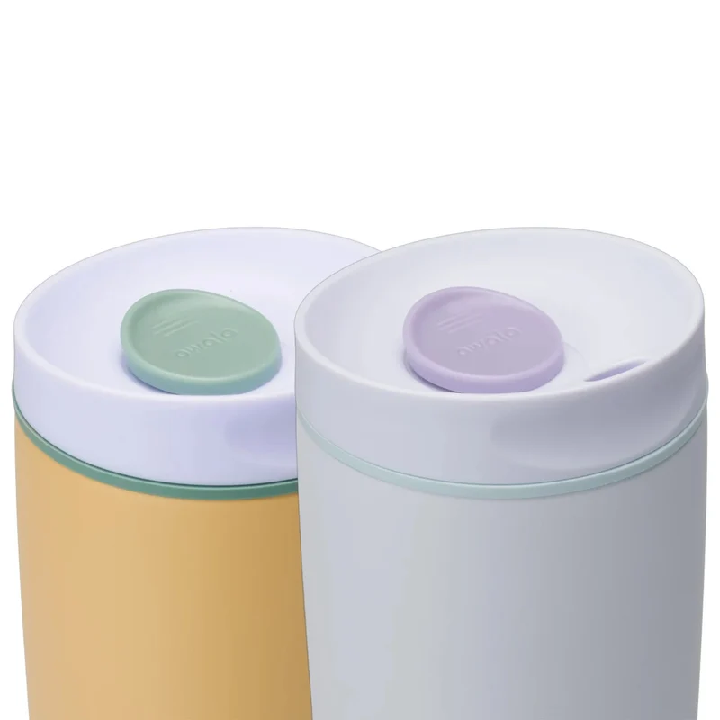 OWALA - Ensemble de 2 Tasses de Voyage SmoothSip de 590 ml