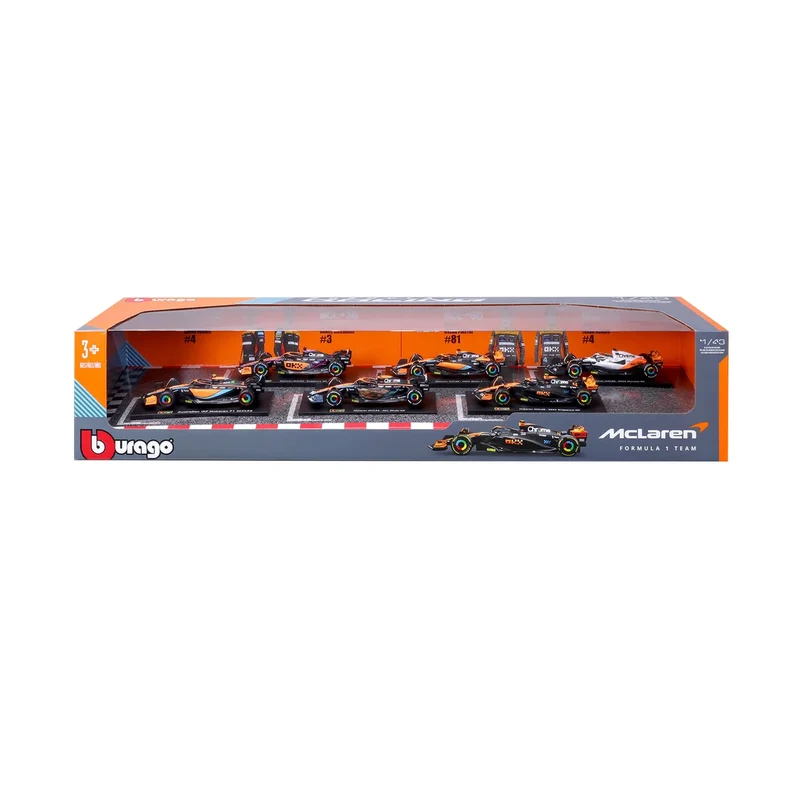 BURAGO - Ensemble de 6 Voitures de Course Formula 1 McLaren