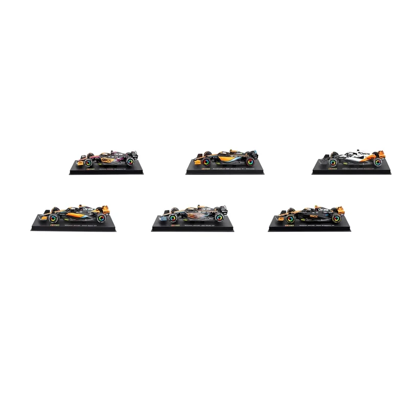 BURAGO - Ensemble de 6 Voitures de Course Formula 1 McLaren