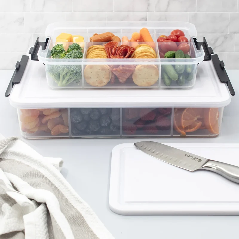 BUILD-A-BOARD BY SABATIER - Ensemble de 2 Contenants SnackleBox