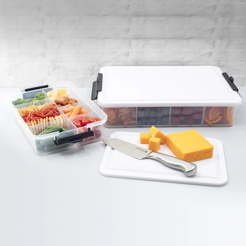 BUILD-A-BOARD BY SABATIER - Ensemble de 2 Contenants SnackleBox