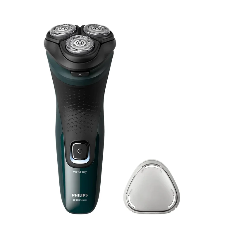 Rasoir rechargeable pour homme, vert, sec et humide, Philips 3000X